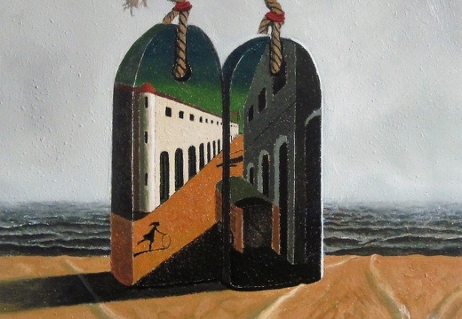 Homage to the artist series: De Chirico's Mystery and melancholy of a Street