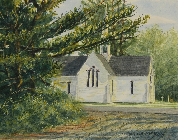 White Church in the Morning Sun, wc, 8 x 10 in., 2020.JPG s.jpg