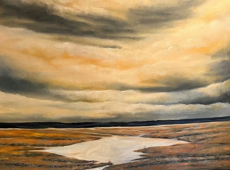 Tidal Skies #14   29.5 x 39.5  oil on canvas   Bob Hainstock   $900.jpg