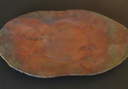 Copper Raku Platter