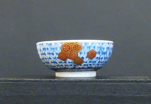Doucai Sake Cup with Auspicious Symbols (also for tea, ring dish)